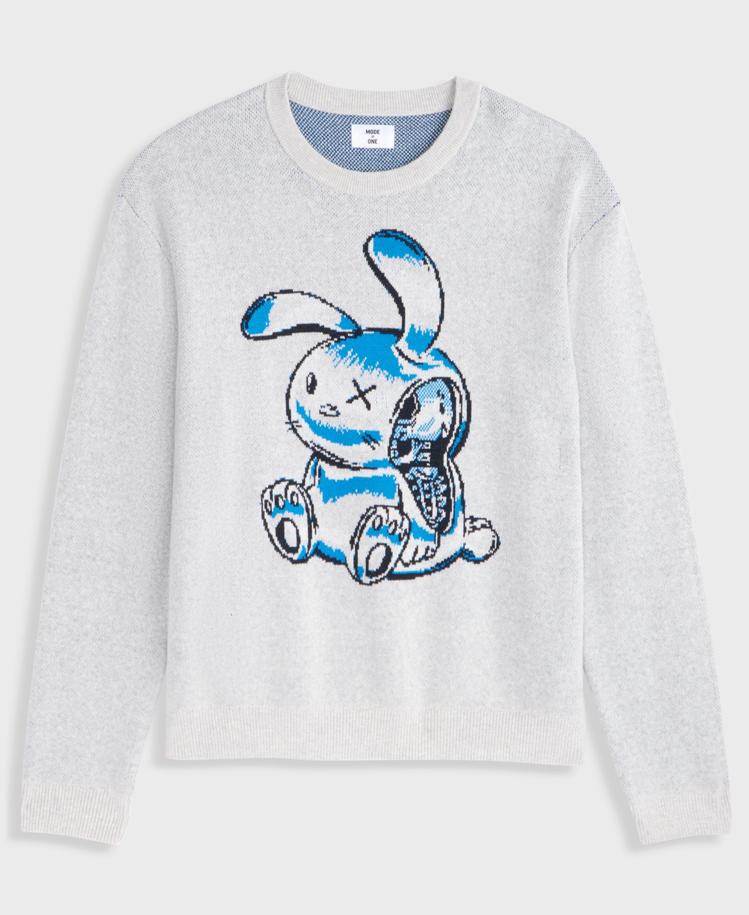 Men's Graphic Crewneck Long-Sleeve Sweater