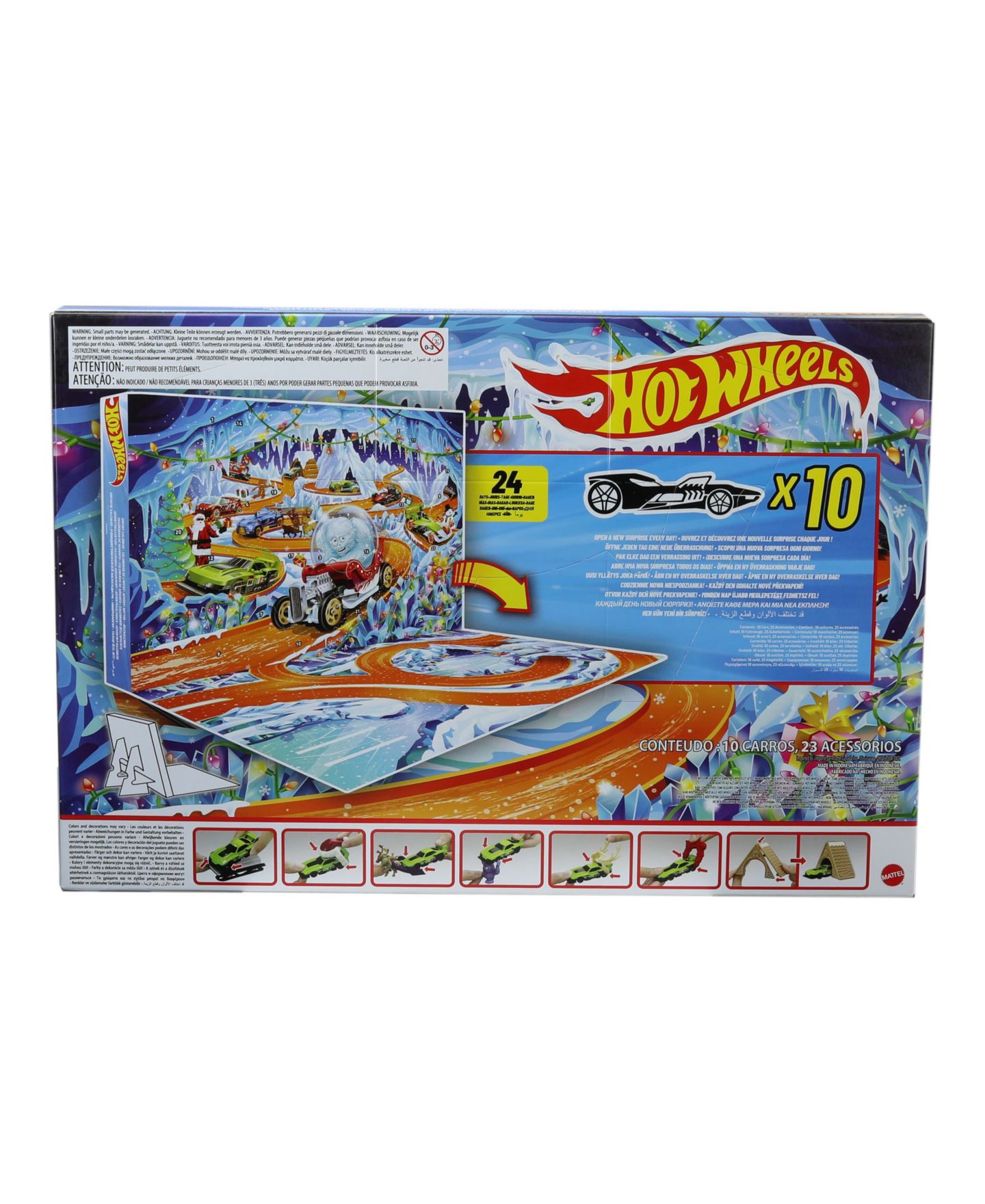 Детская игрушка Hot Wheels 1:64 Scale 2026 Advent Calendar with 10 Toy Vehicles — фото 6