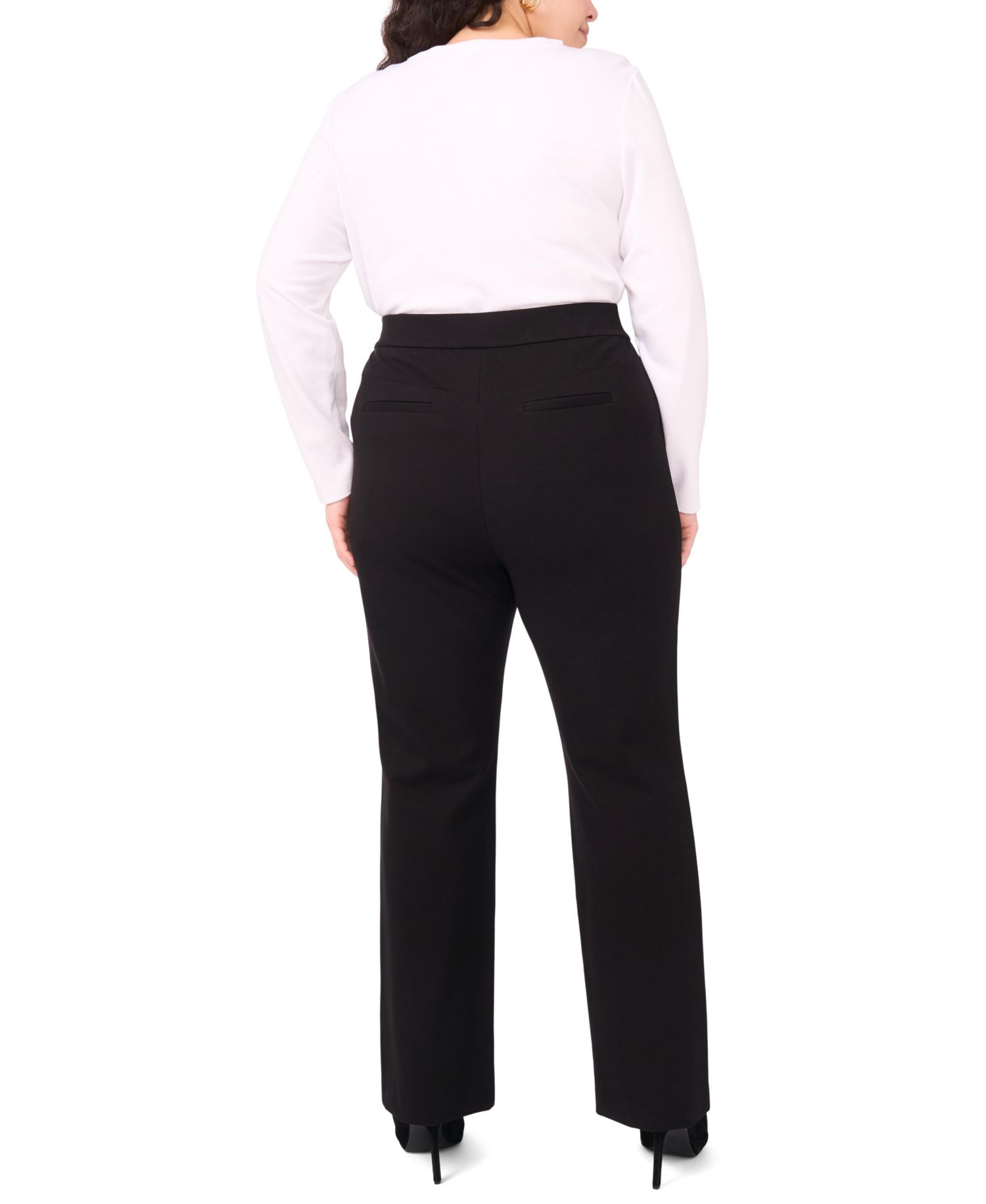 Plus Size Pull-On Bootcut Pants