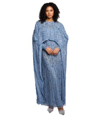 Women's Modestcape Embellished Sequins Maxi Dress