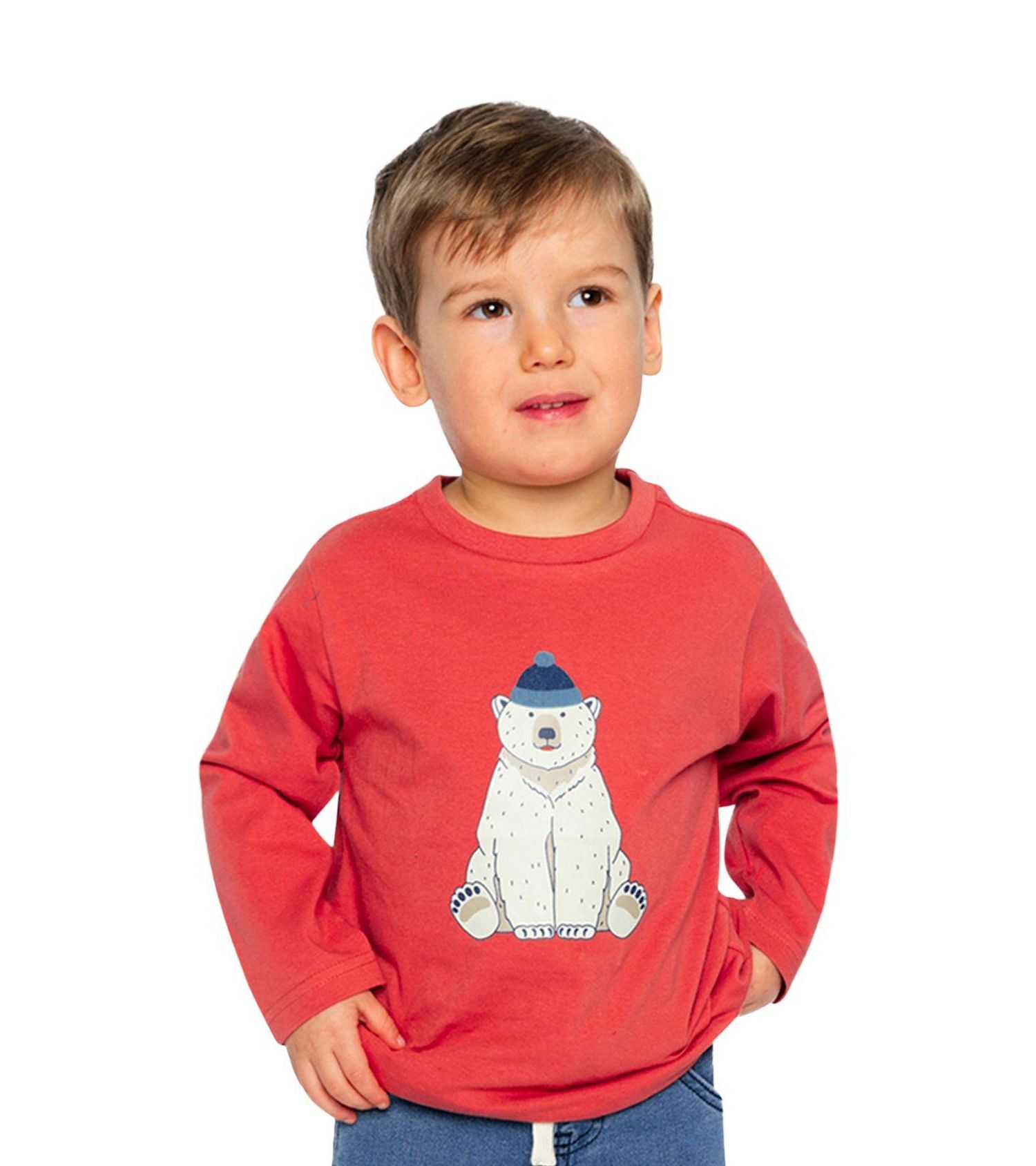 Big Boys (6-8) Long Sleeve Organic Cotton T-Shirt