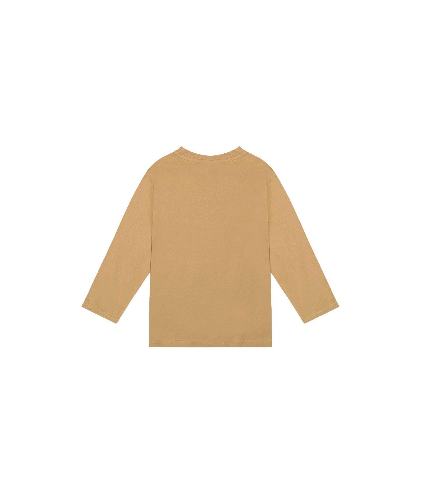 Футболка Deux par Deux Long Sleeve Organic Cotton для мальчиков-малышей, цвет: Бежевый — фото 8