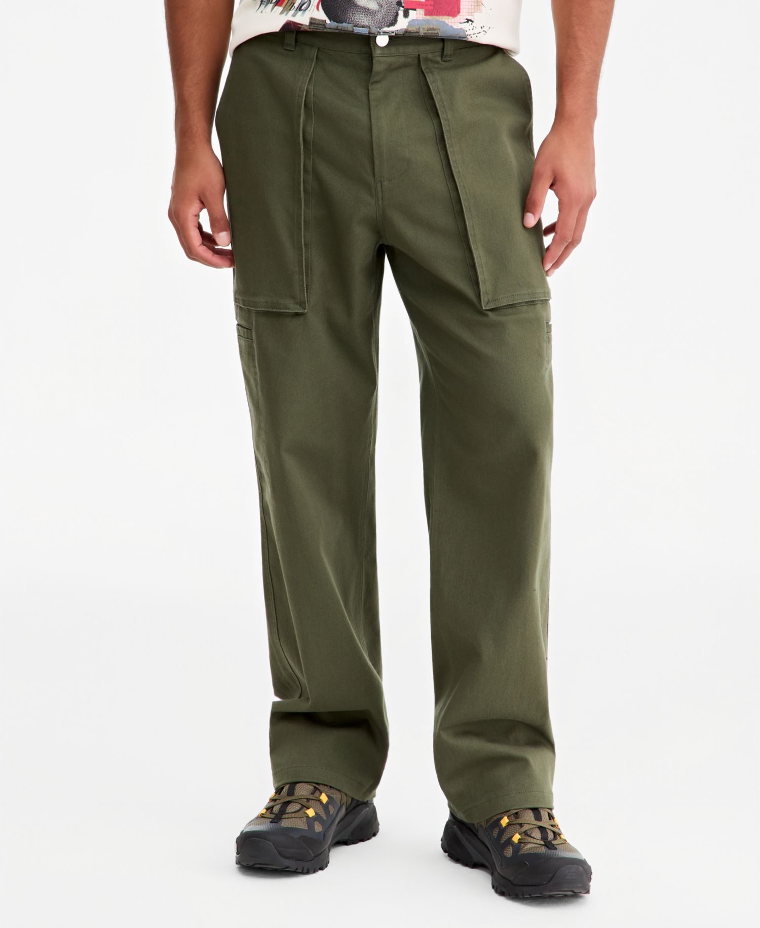 Men's Relaxed-Fit Hammer-Loop Twill Field Pants
