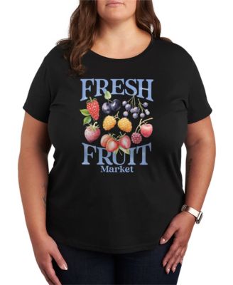 Plus Size Fresh Fruit Market Graphic Tee