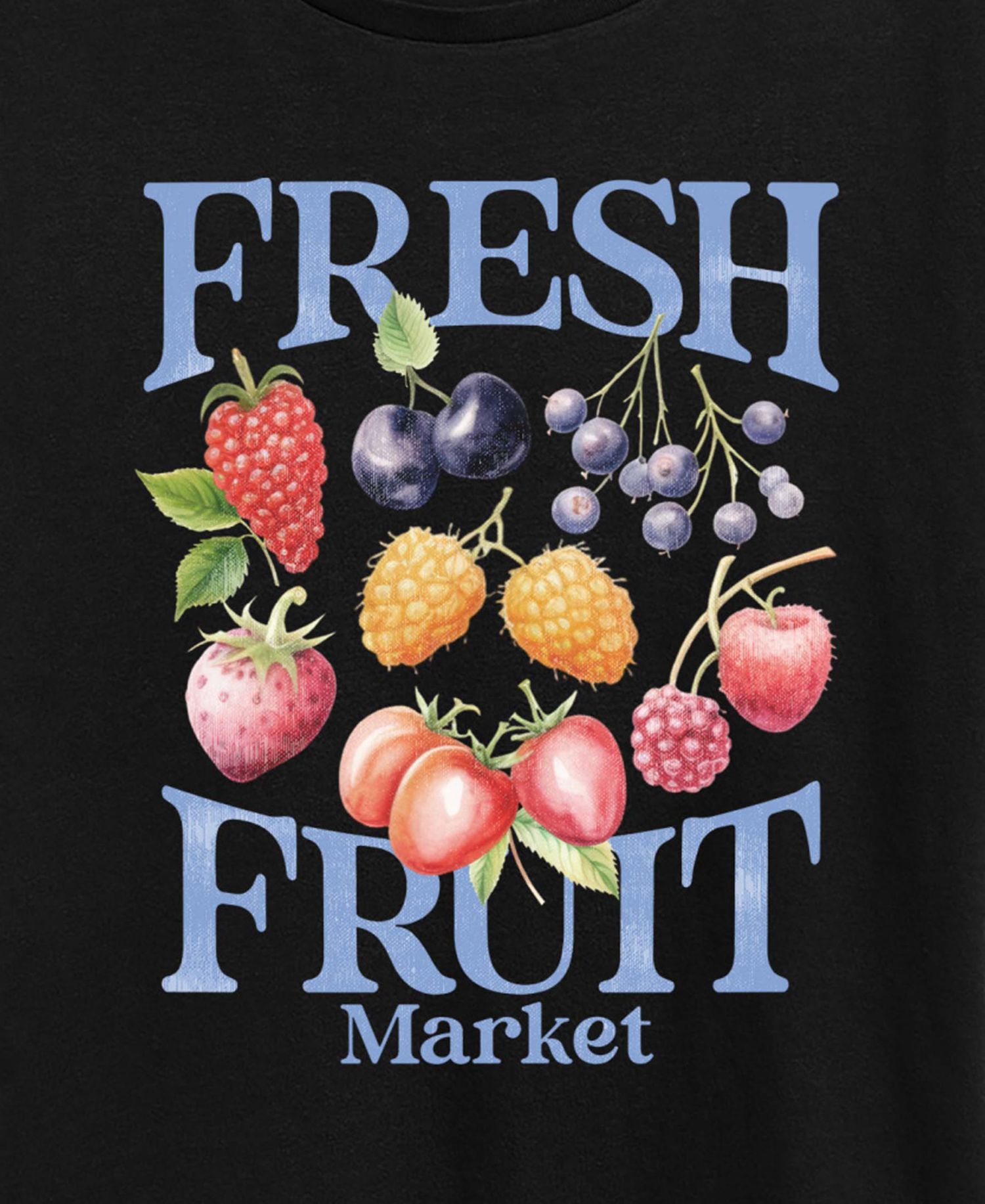 Plus Size Fresh Fruit Market Graphic Tee