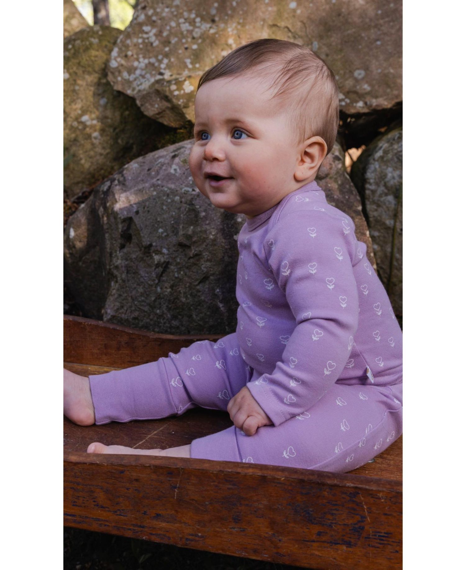 Baby Girl 3M-24M Organic Cotton Evolutive Pants Floral Print