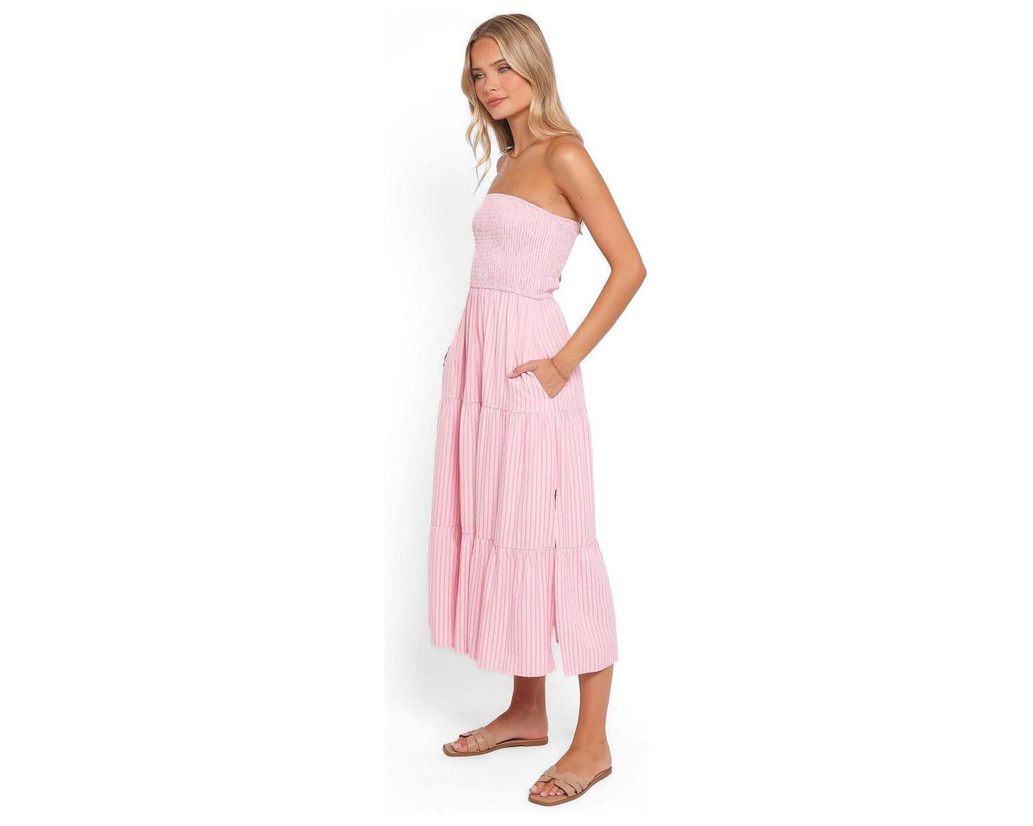 Women's Maisie Strapless A-Line Midi Dress
