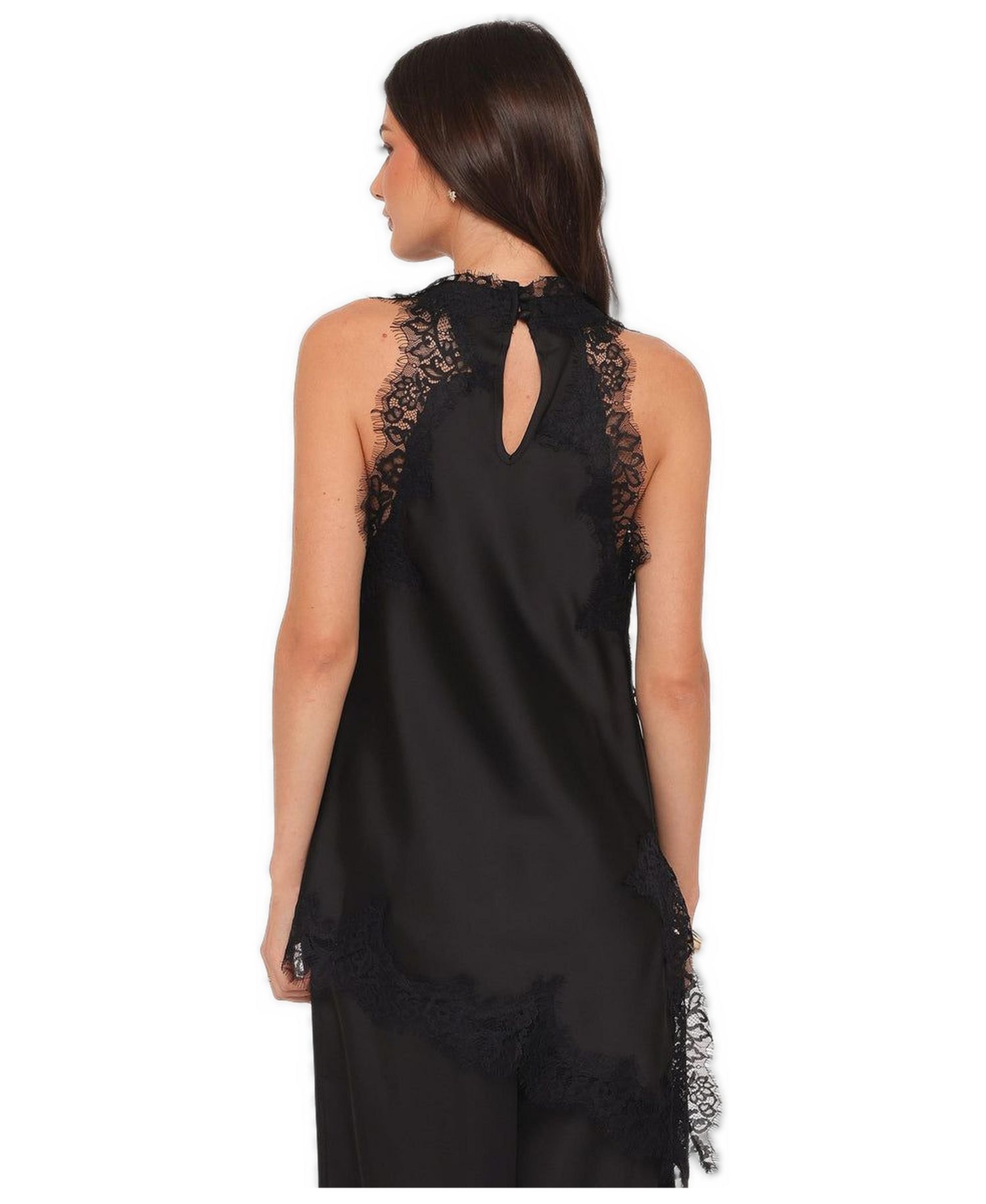 Women's Clara Cowl-Neck Asymmetrical Sleeveless Top