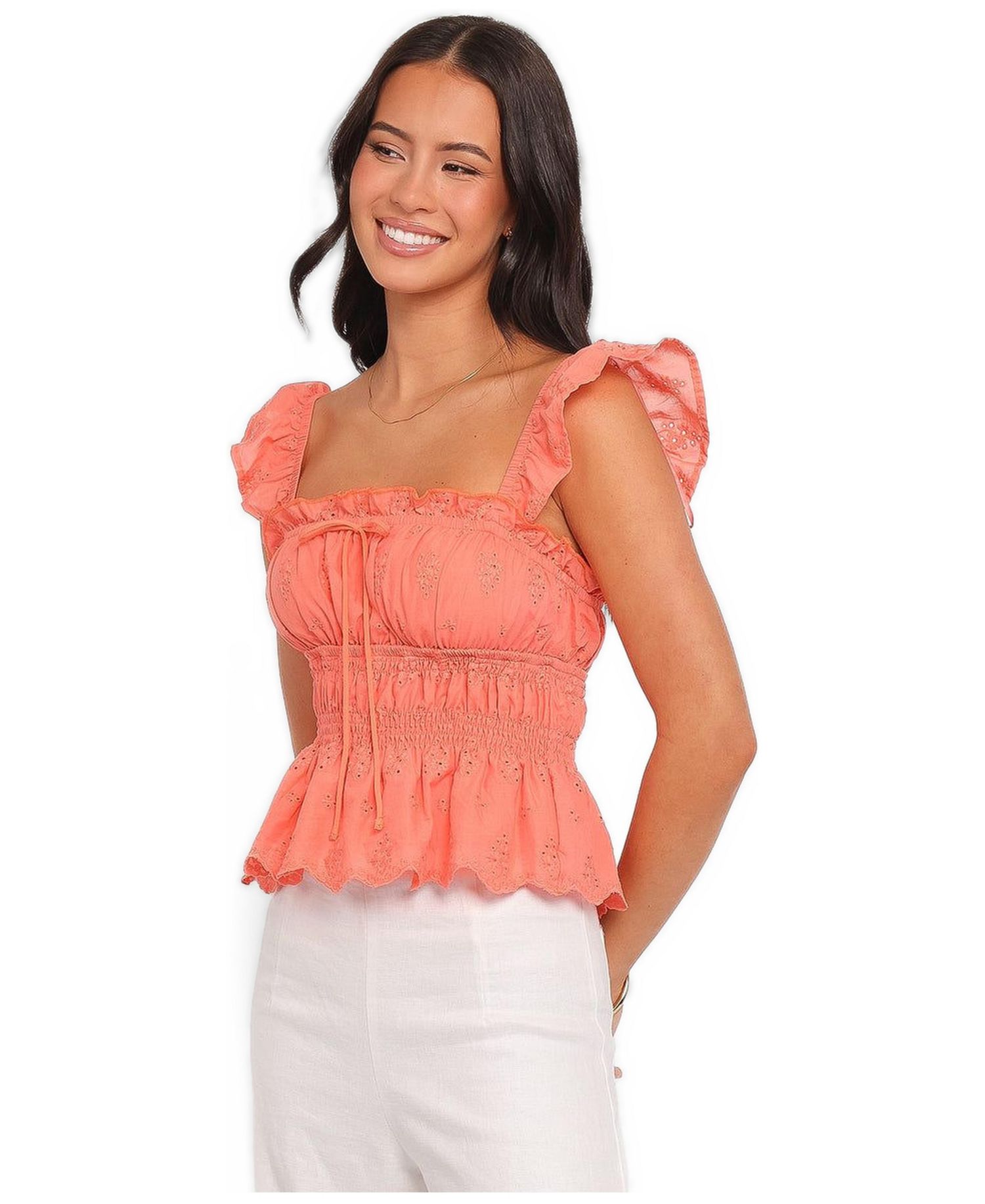 Women's Melissa Square-Neck Peplum Top