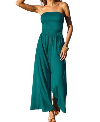 Women's Dance Wide-Leg Strapless Jumpsuit
