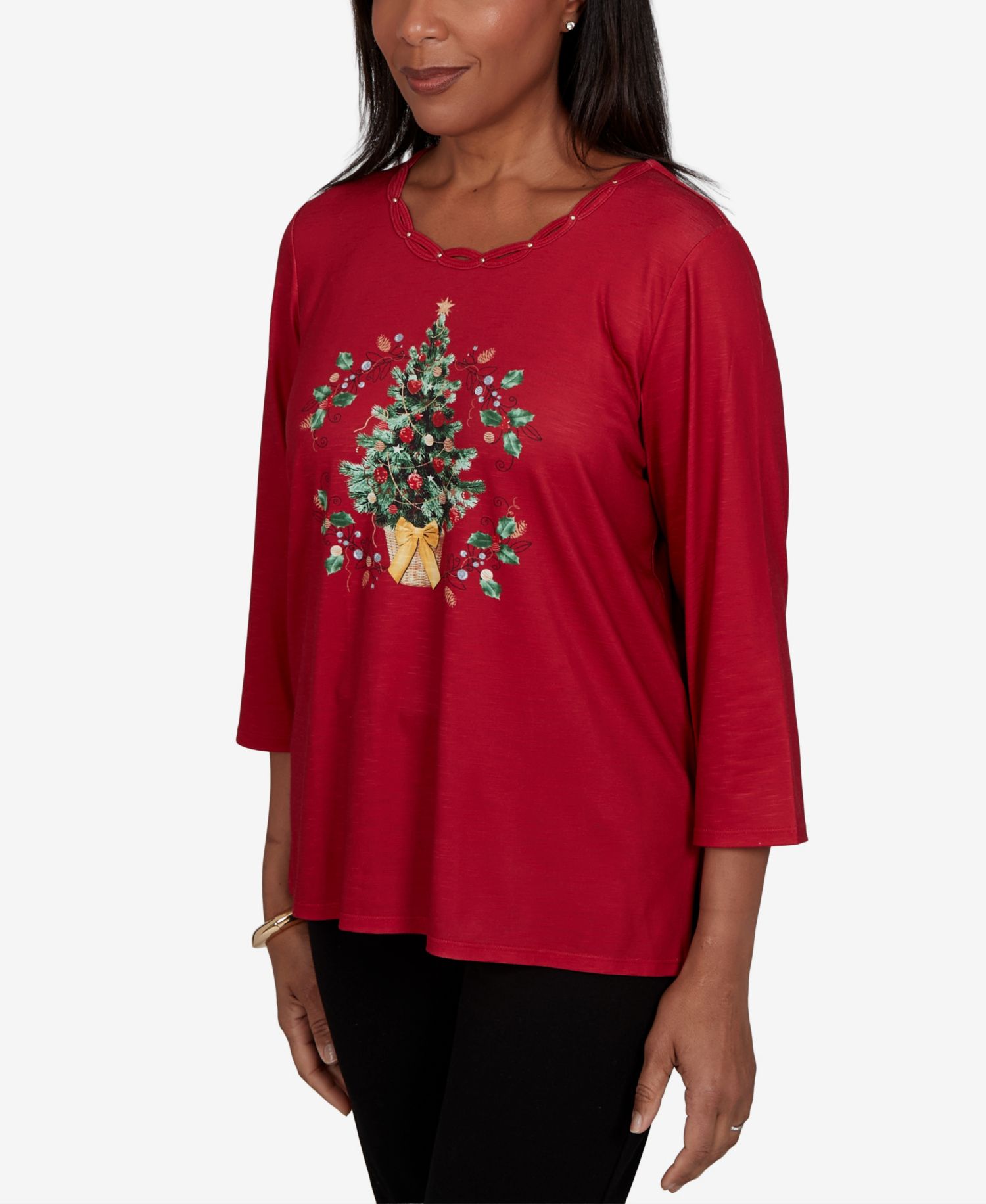 Petite Christmas Tree 3/4-Sleeve T-Shirt