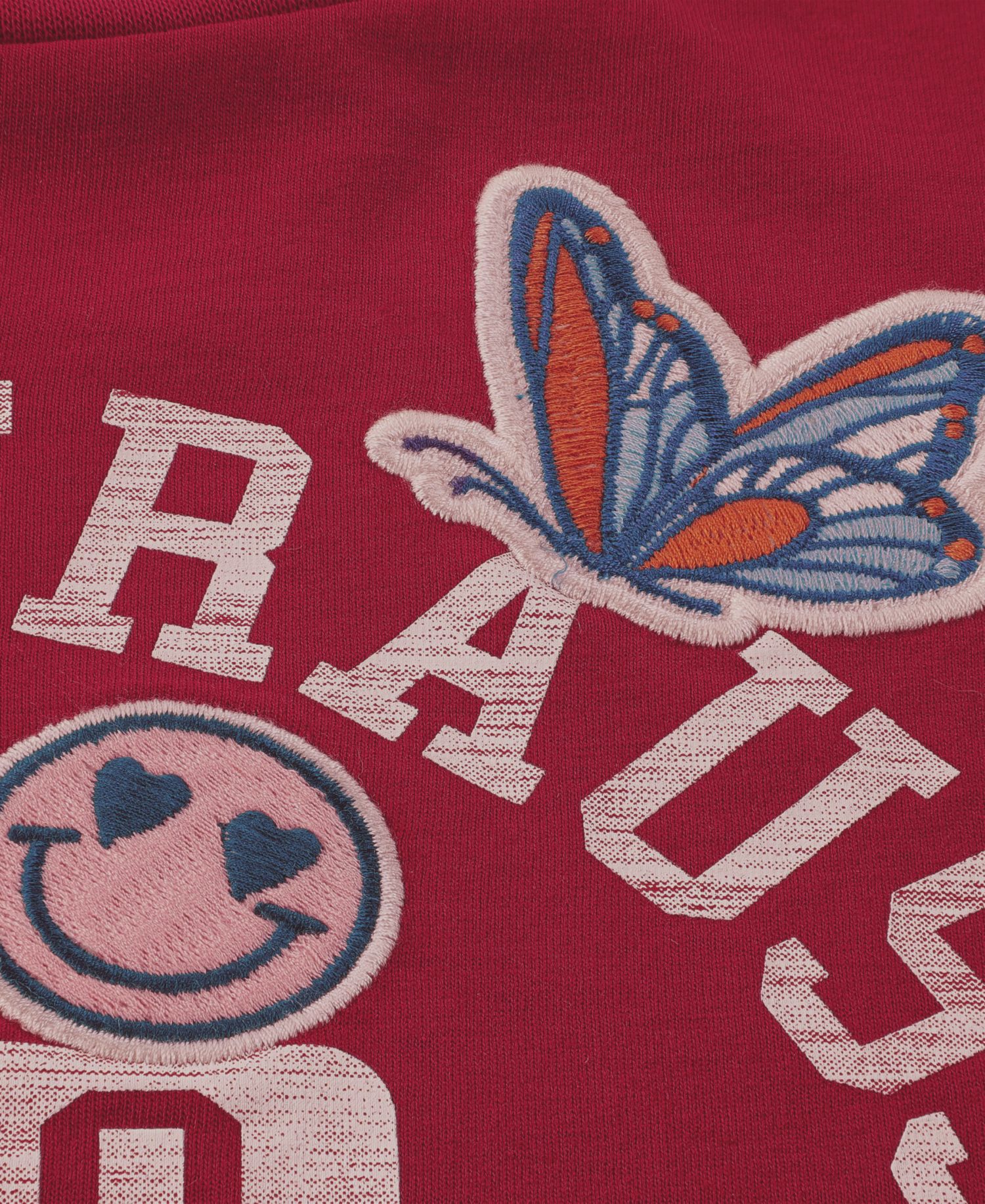 Girls' 7-16 Patches Oversized T-Shirt