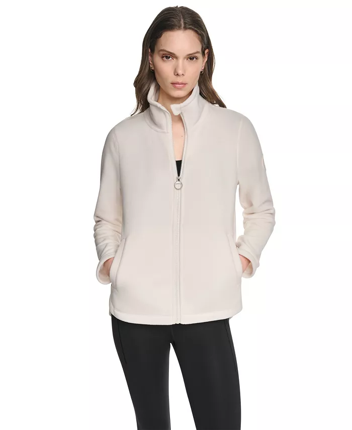 Women's Fleece Curved-Hem Zip-Up Jacket - thumbnail 8
