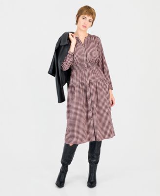 Women's Clementine Plaid A-Line Midi Dress