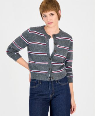 Women's Claire Striped Wool-Blend Cardigan