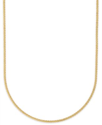 Ice Chain Necklace in 10k Yellow Gold