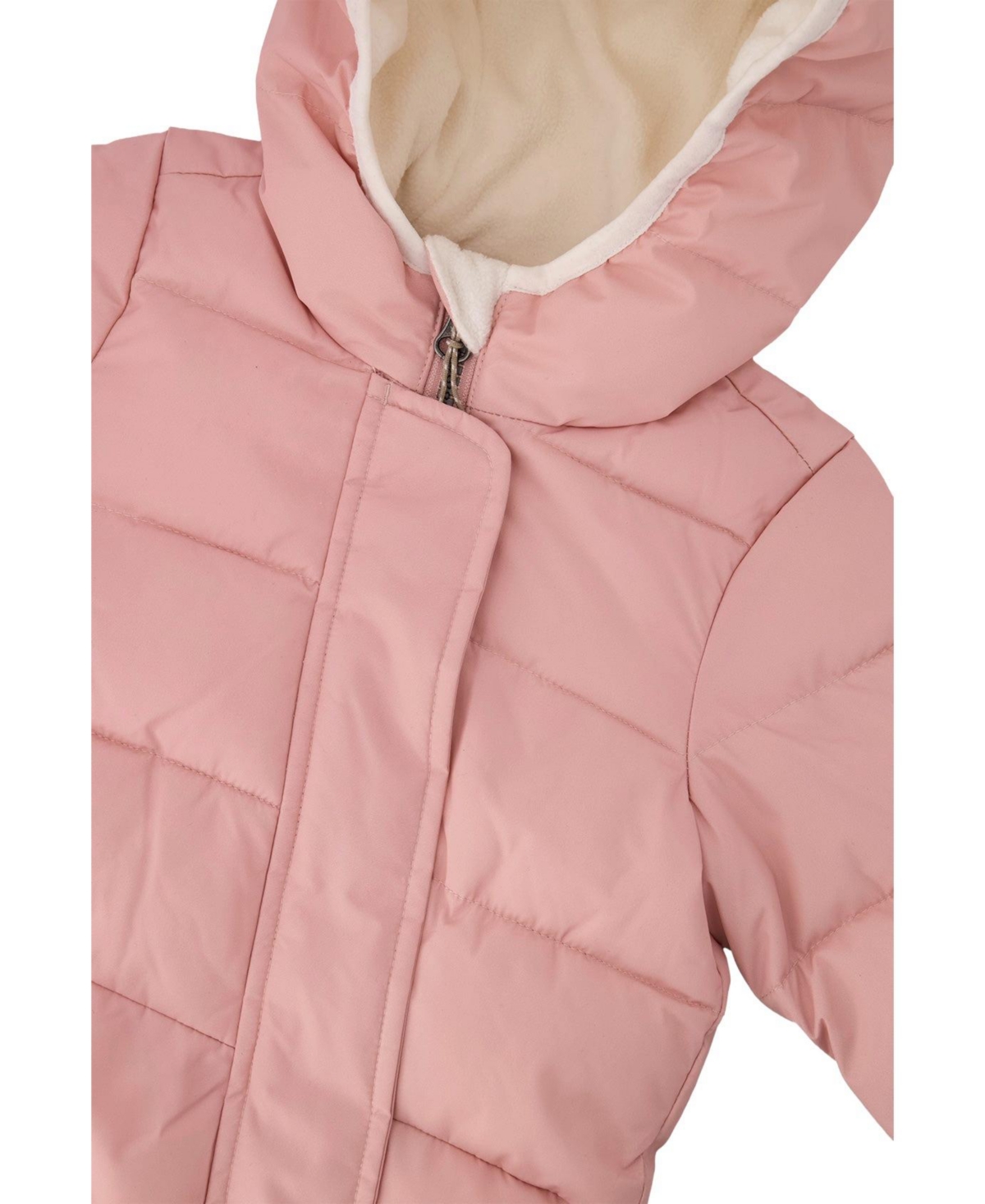 Deux par Baby Girls ( 3M to 24M ) Cloud One Piece Snowsuit Adapted for Car Seats Pale Dusty