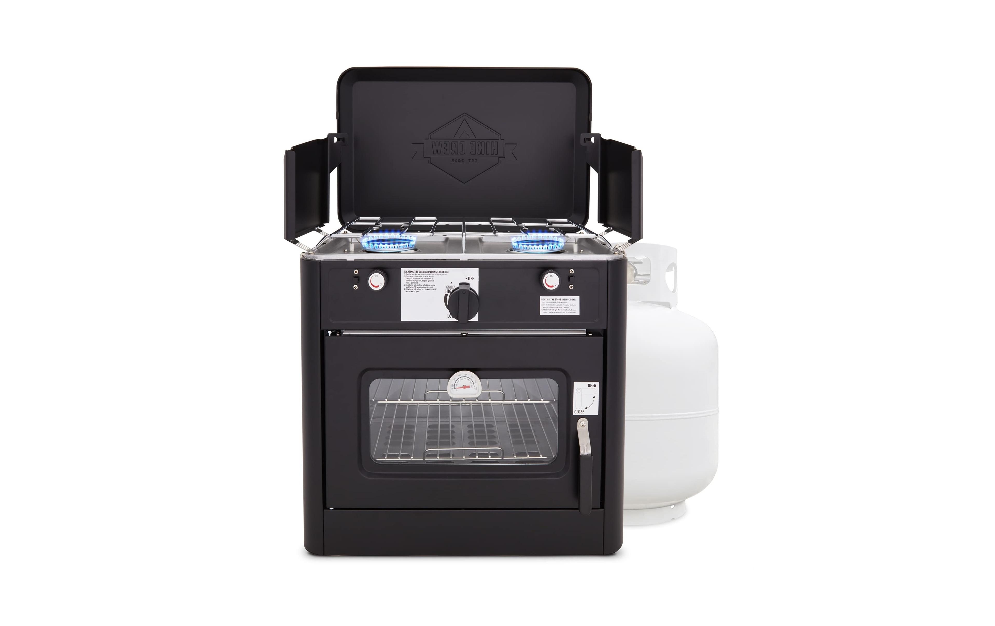 Hike Crew Gas Camping Oven, Csa Approved 2-Burner Stove & Camp Oven with Bag, Igniter