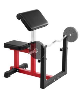 Adjustable Weight Bench with Leg Extension and Preacher Curl, 440 lb Capacity