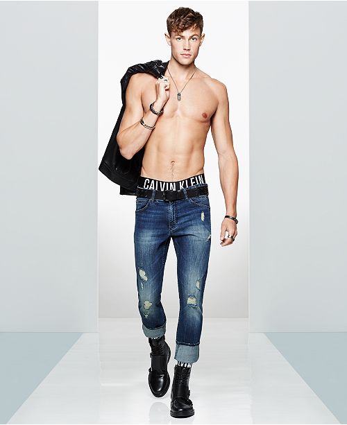 Calvin Klein Men's Faux-Leather Jacket, Briefs & Ripped ... (500 x 613 Pixel)