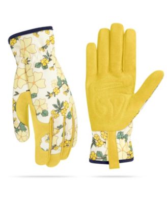 Women Leather Garden Gloves Thorn Proof Working