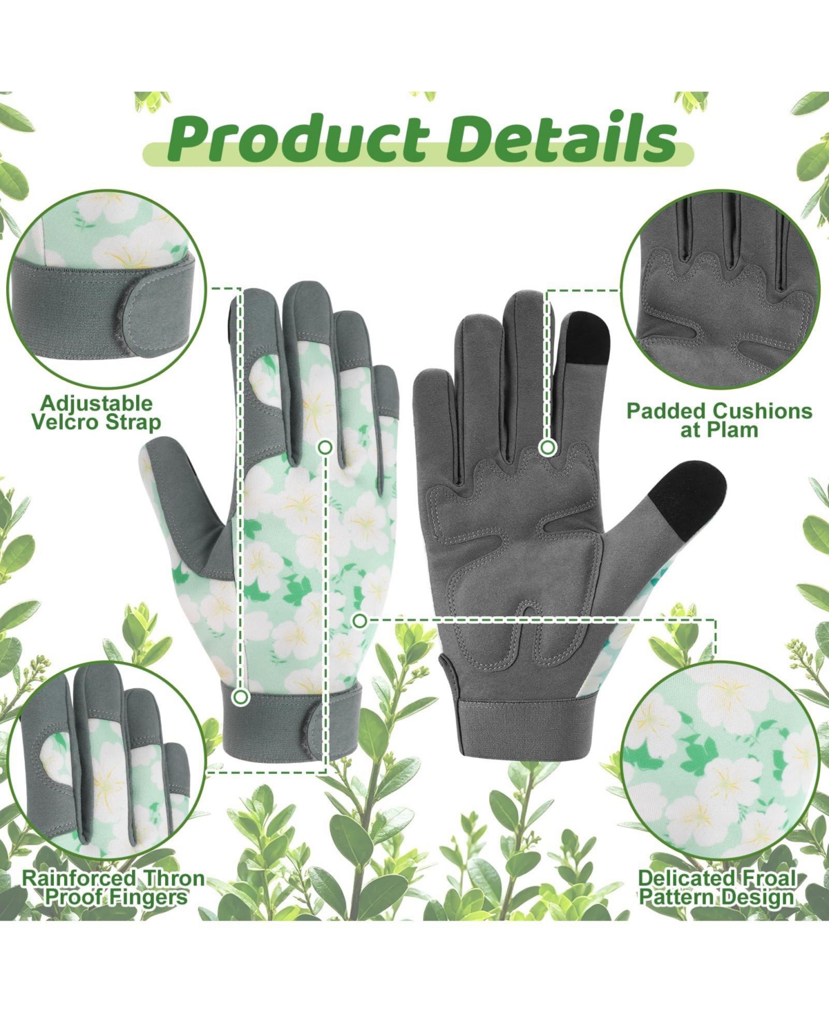 Xdovet Garden Pruning Shears Gloves Set Stainless Steel Trimming Tools