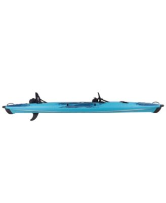 2-Person Inflatable Kayak, 700 lb Capacity with 2 Paddles, Hand Pump and Carry Bag