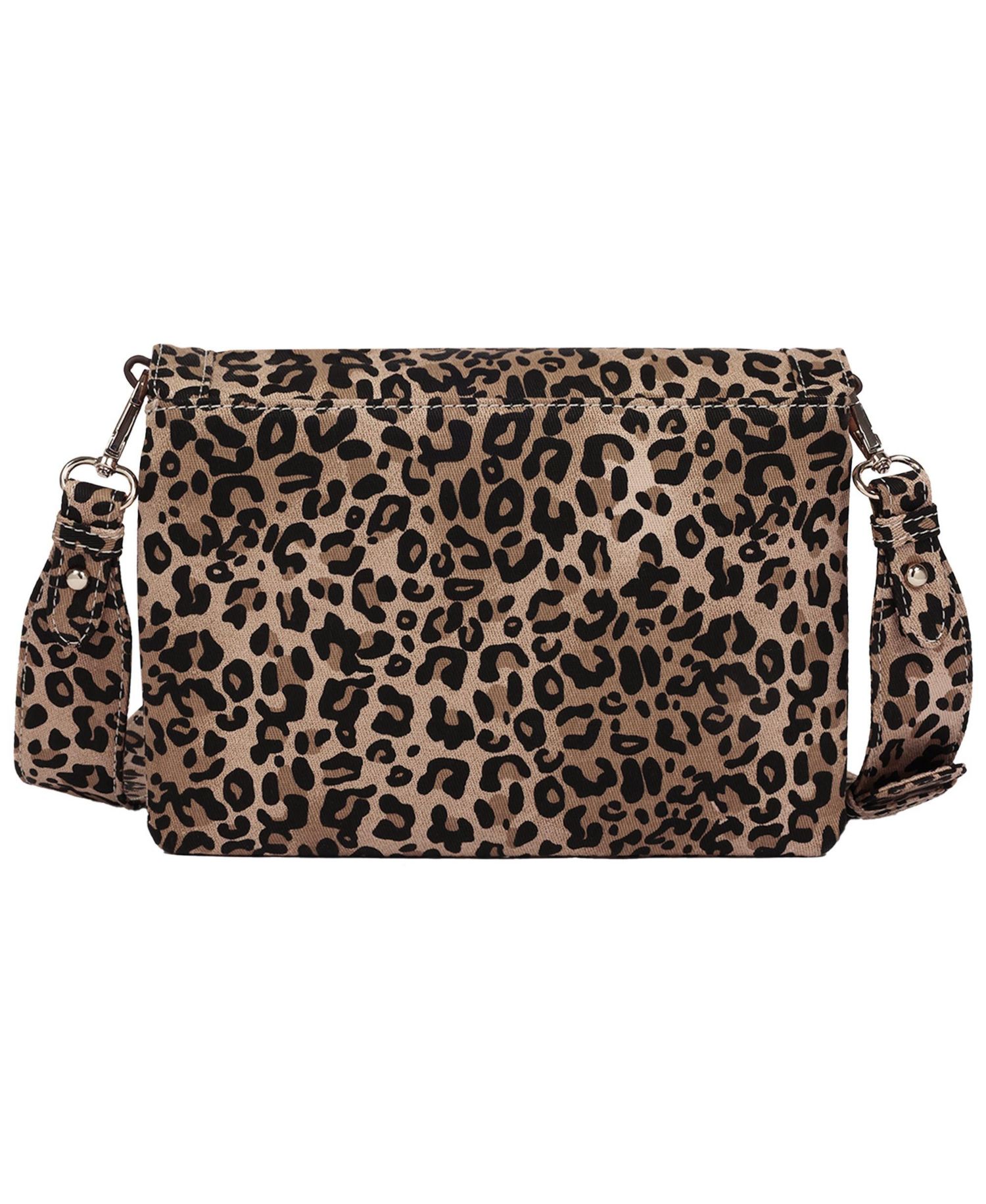 Women's Bling Logo Leopard Messenger Bag