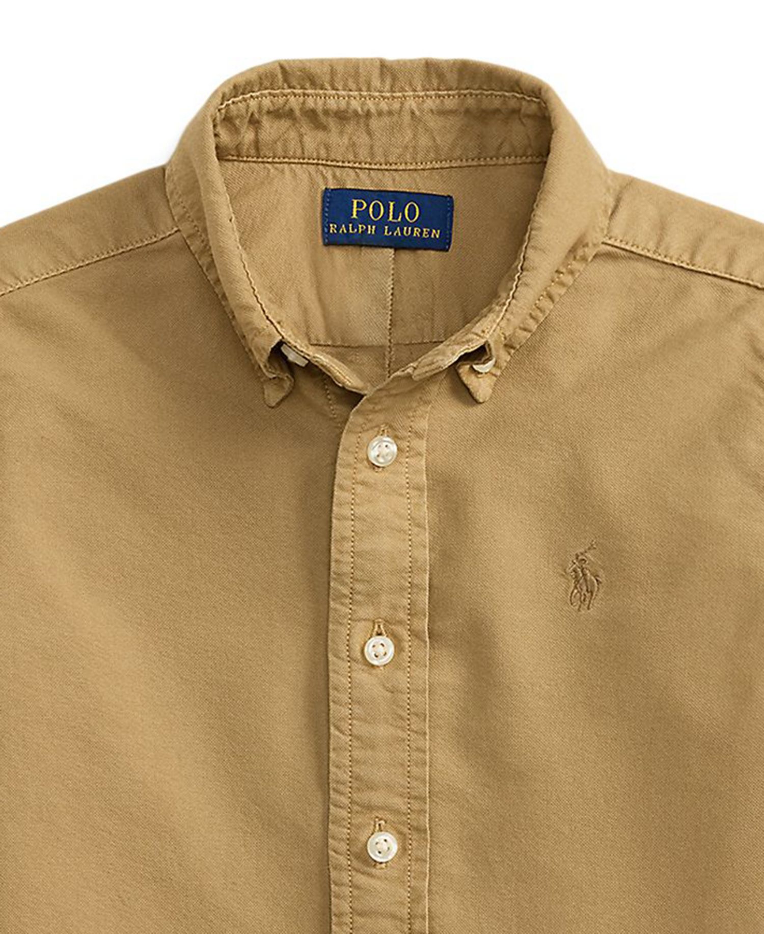 Boys' 2T-7 Garment-Dyed Cotton Oxford Shirt