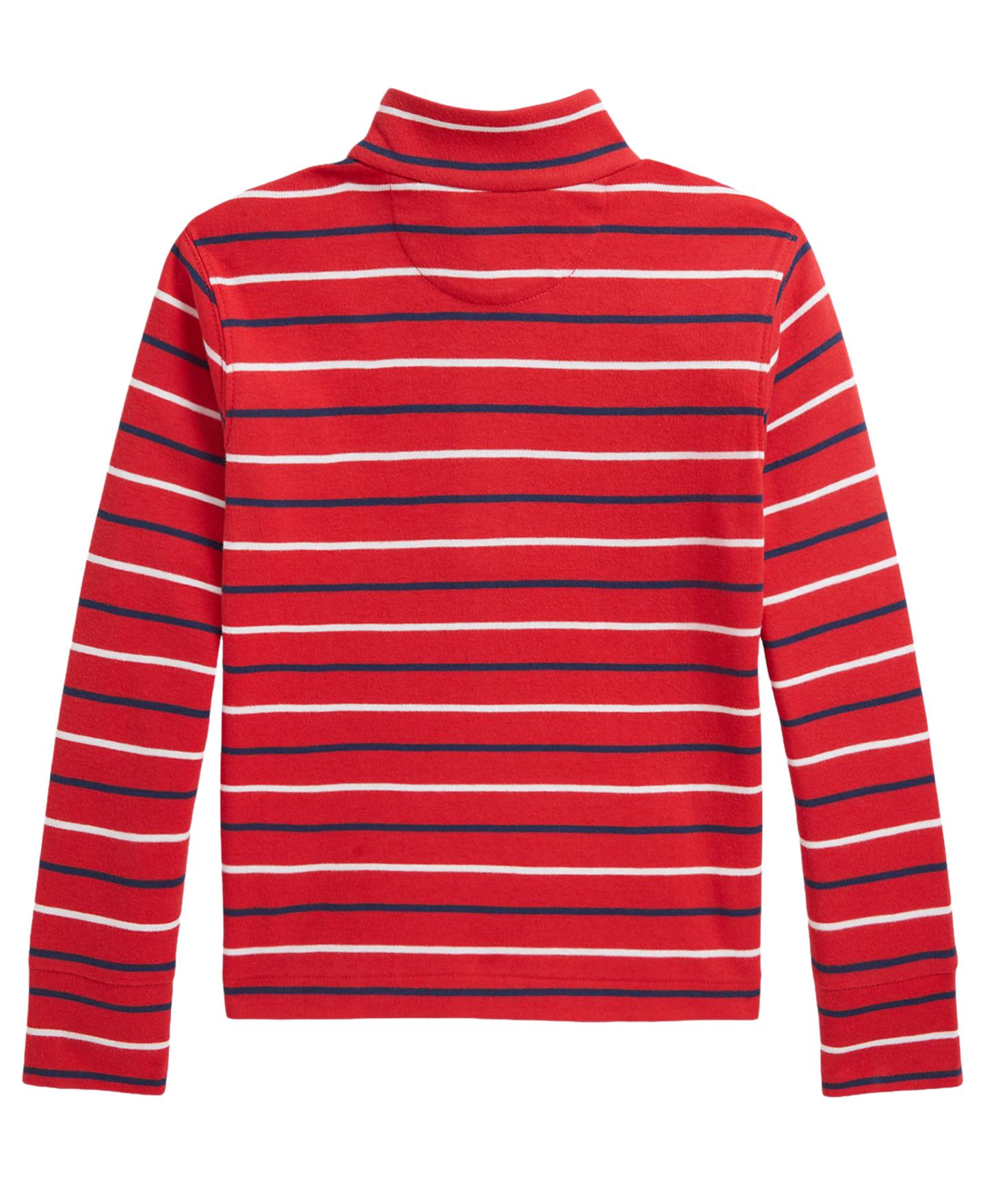 Рубашка Polo Ralph Lauren Interlock Quarter-Zip Shirt для мальчиков, цвет: Красный разноцветный — фото 2