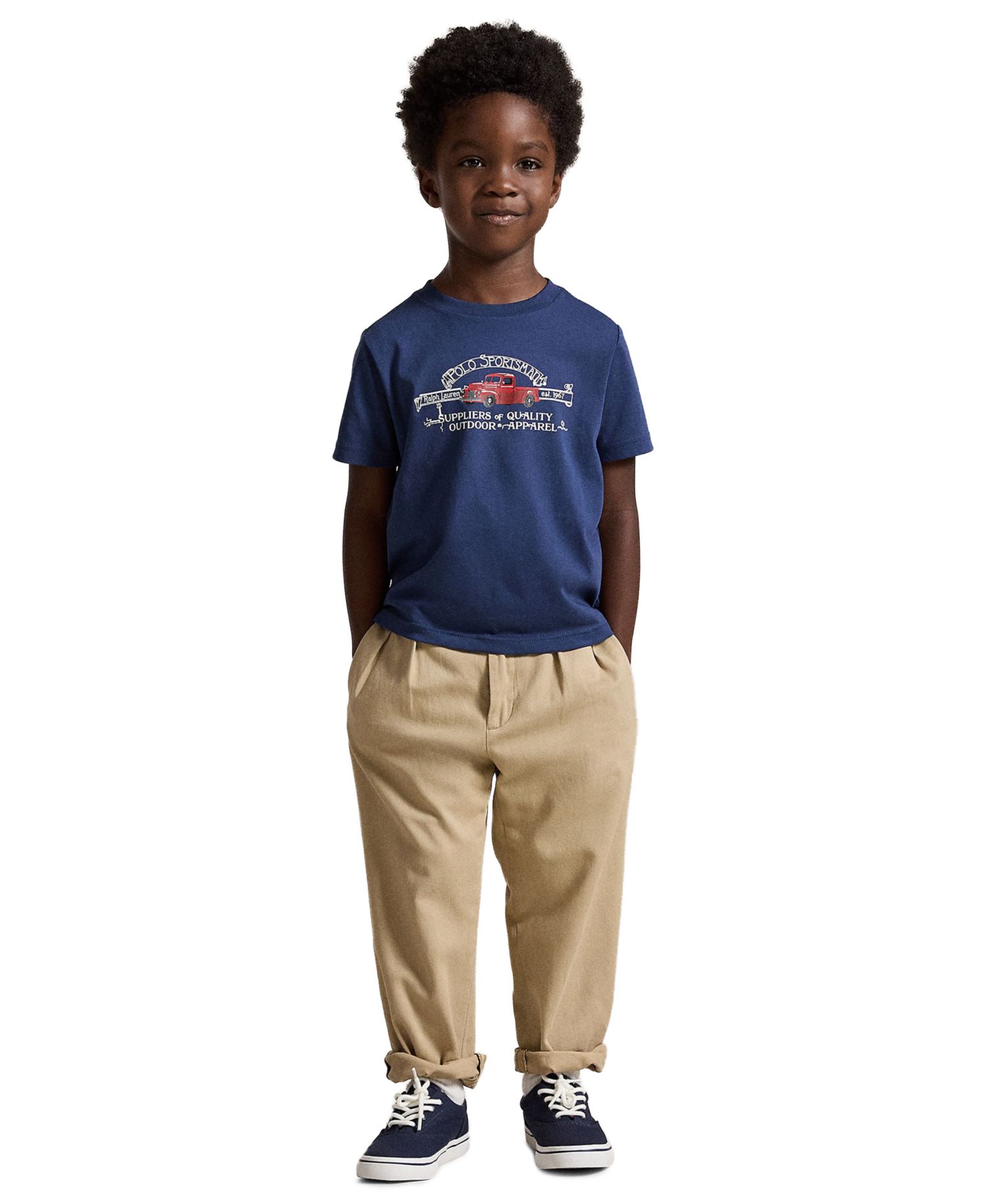 Boys' 2T-7 Polo Sportsman Jersey T-Shirt