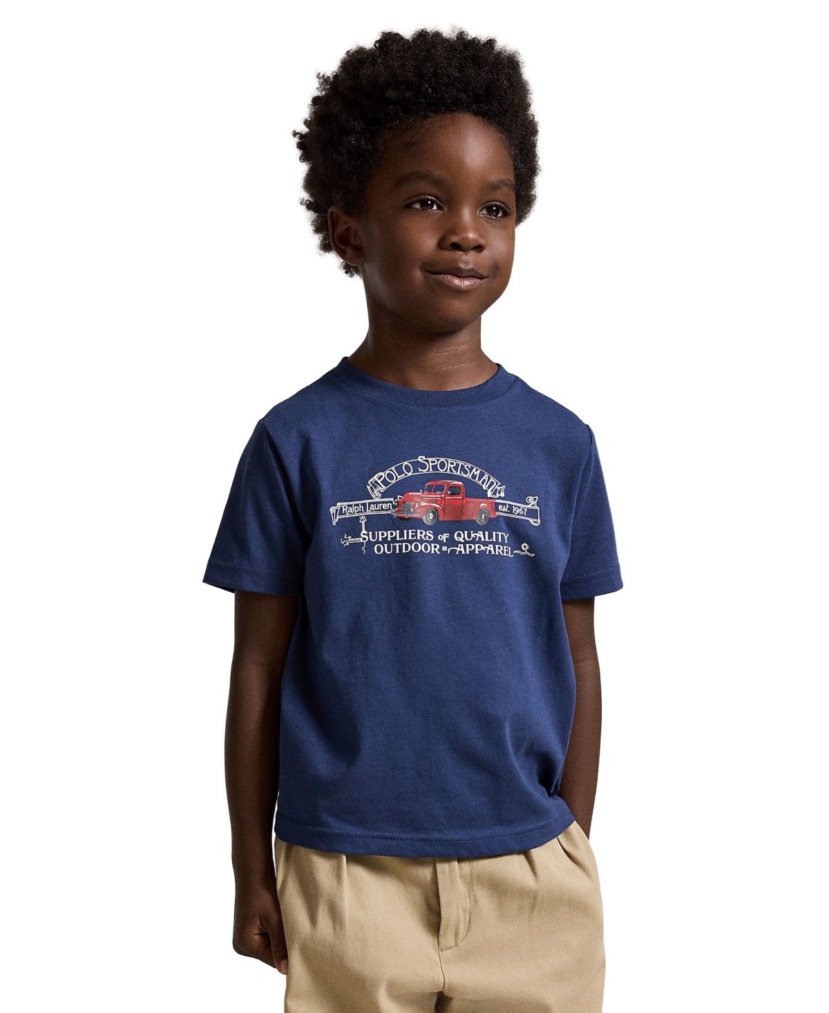 Polo Ralph Lauren Boys' 2T-7 Sportsman Jersey T-Shirt