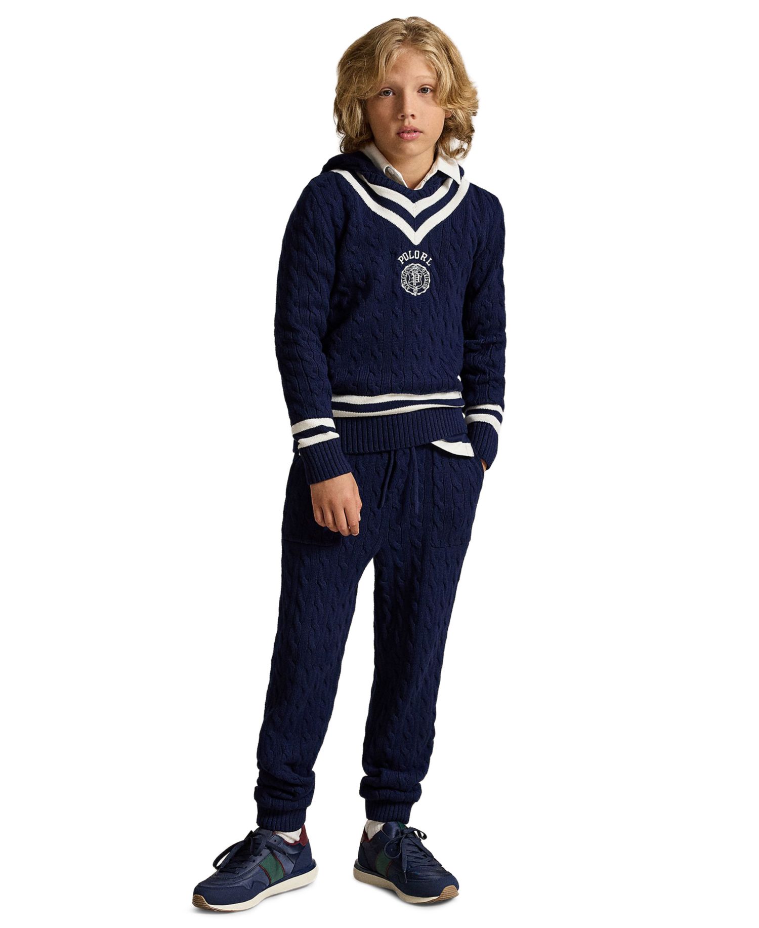 Boys' 8-20 Hooded Cricket Sweater