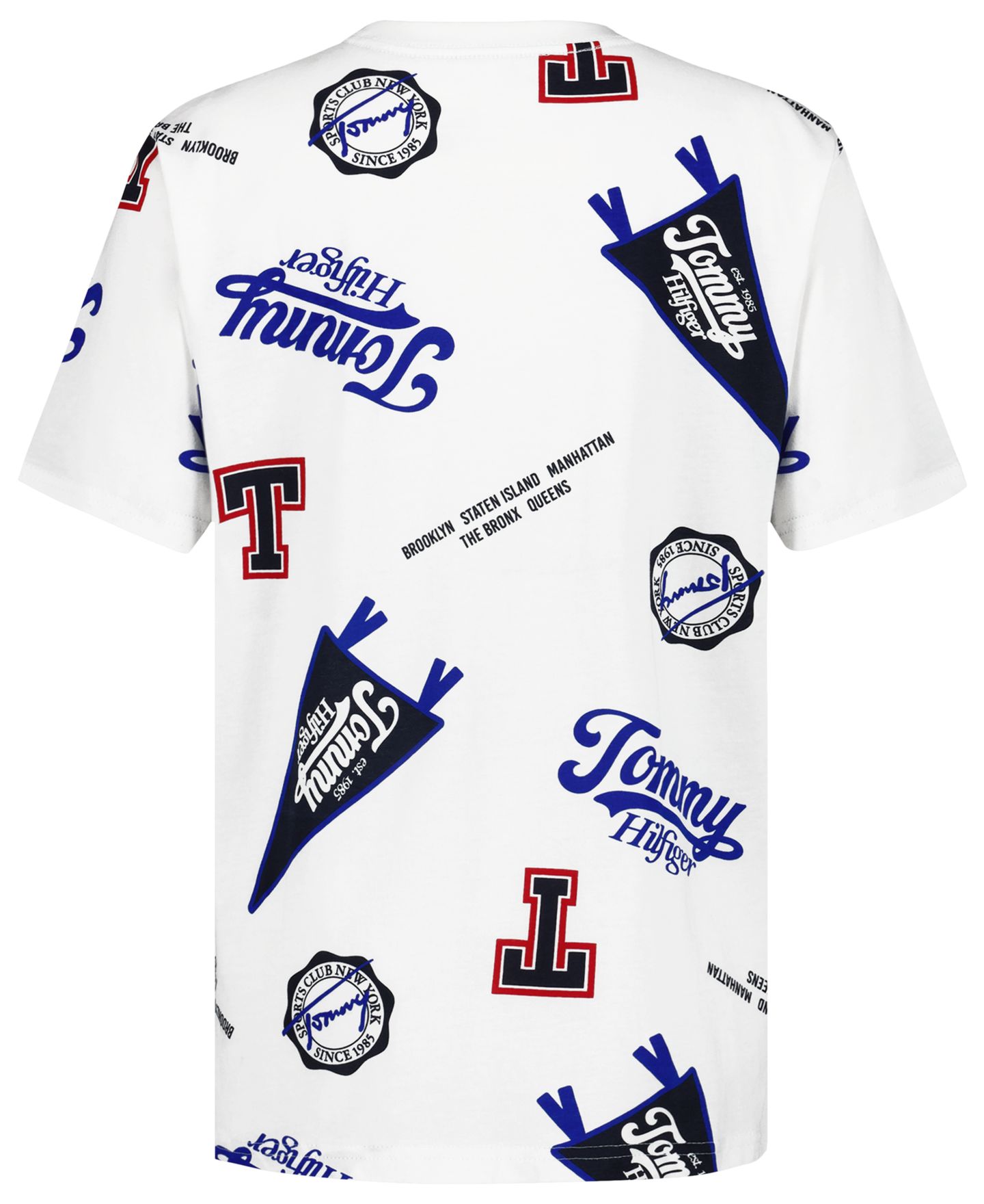 Футболка Tommy Hilfiger Collegiate AOP Short-Sleeve для мальчиков, цвет: Белый — фото 2