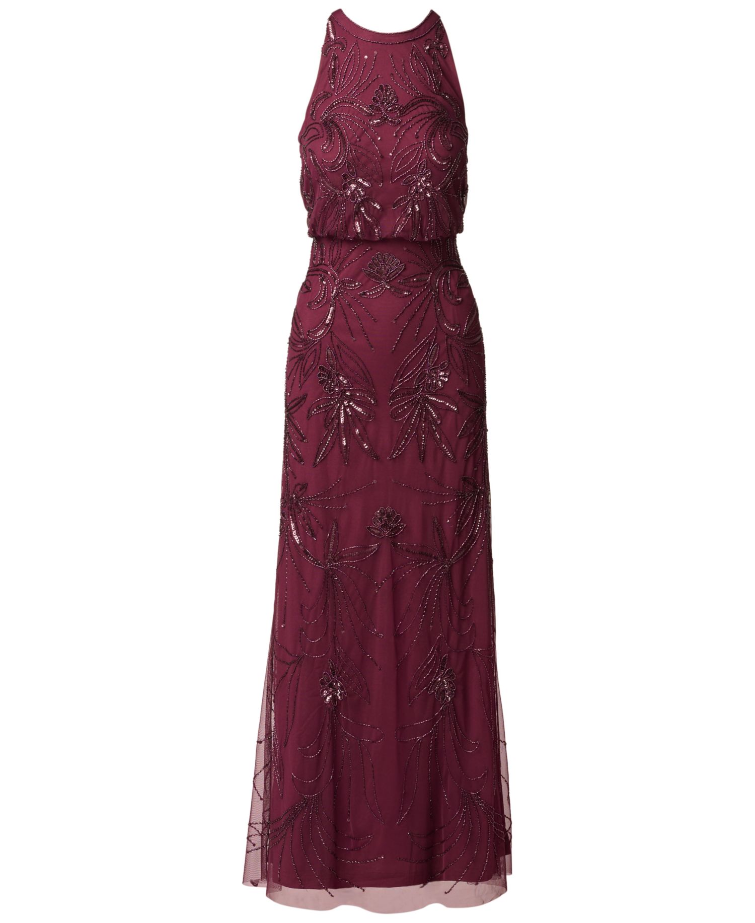 Women's Beaded Bloused-Waist Dress