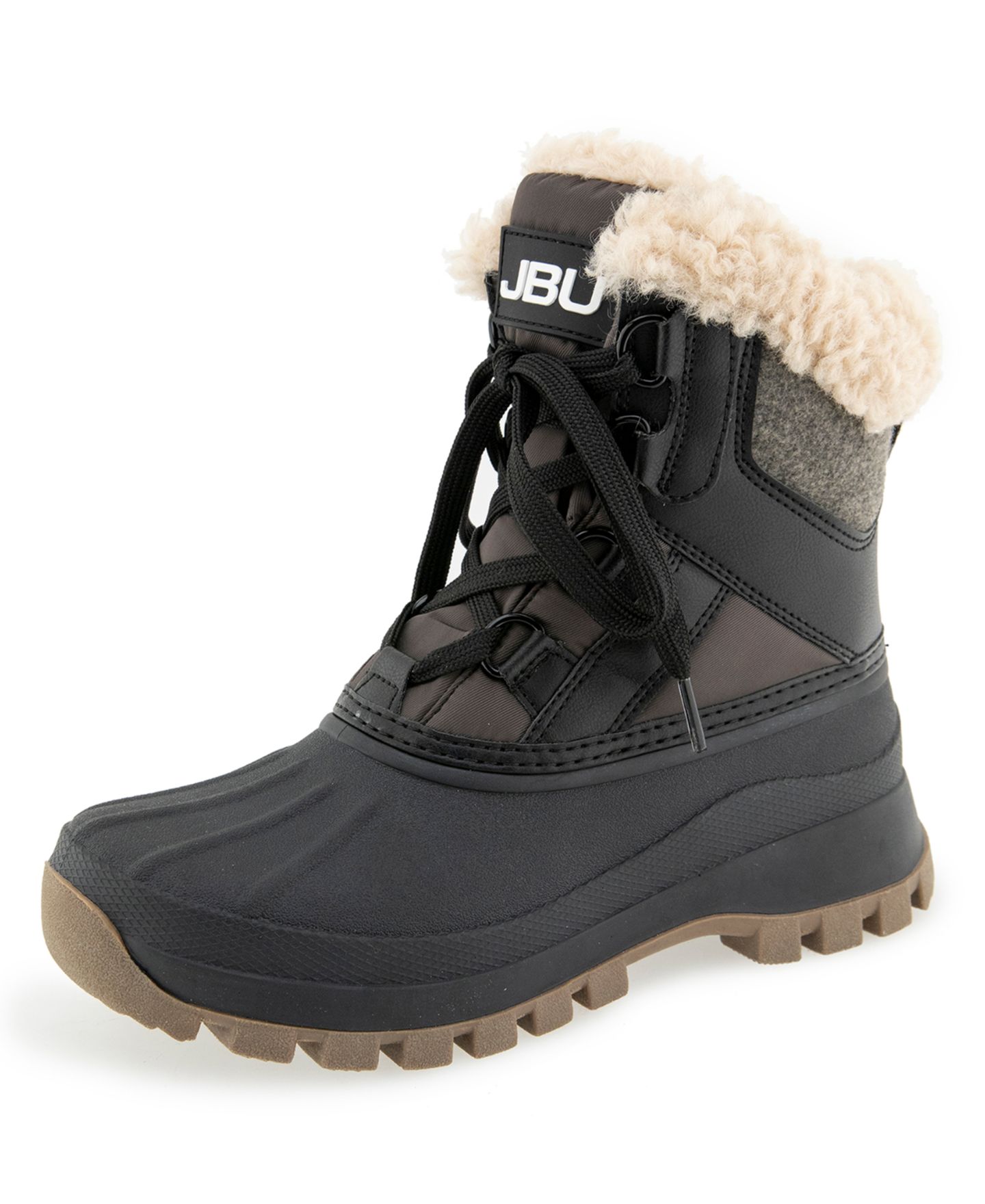 Женские ботинки JBU Fury Waterproof Cold Weather Lace-Up, цвет: Чёрный — фото 7