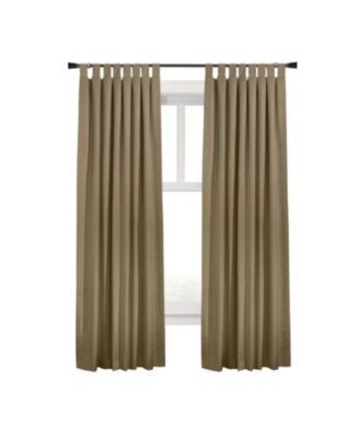 Commonwealth Ventura Tab Top Dressing Window Curtain Panel Pair - Pebble