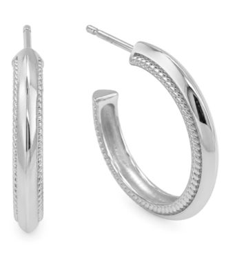 Rope Edge Hoop Earrings