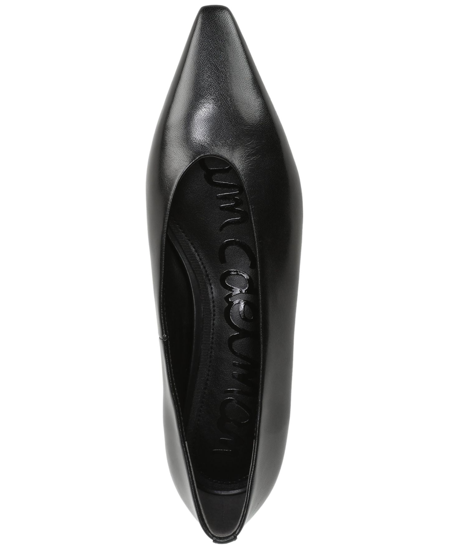 Женские балетки Sam Edelman Emory без застёжки, цвет: Чёрный кожаный — фото 4