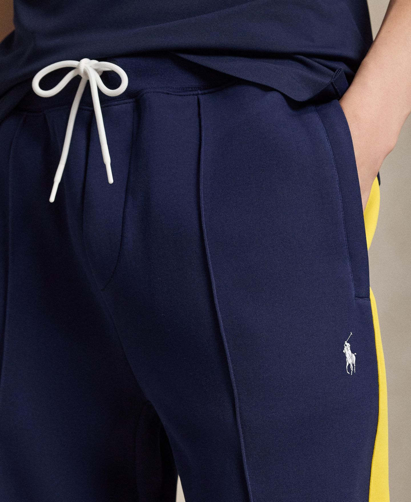 Мужские брюки Polo Ralph Lauren US Open Ball Crew Track Pants, цвет: Тёмно-синий разноцветный — фото 3