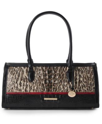 Sophia Ocelot Calgary Large Leather Satchel Handbag