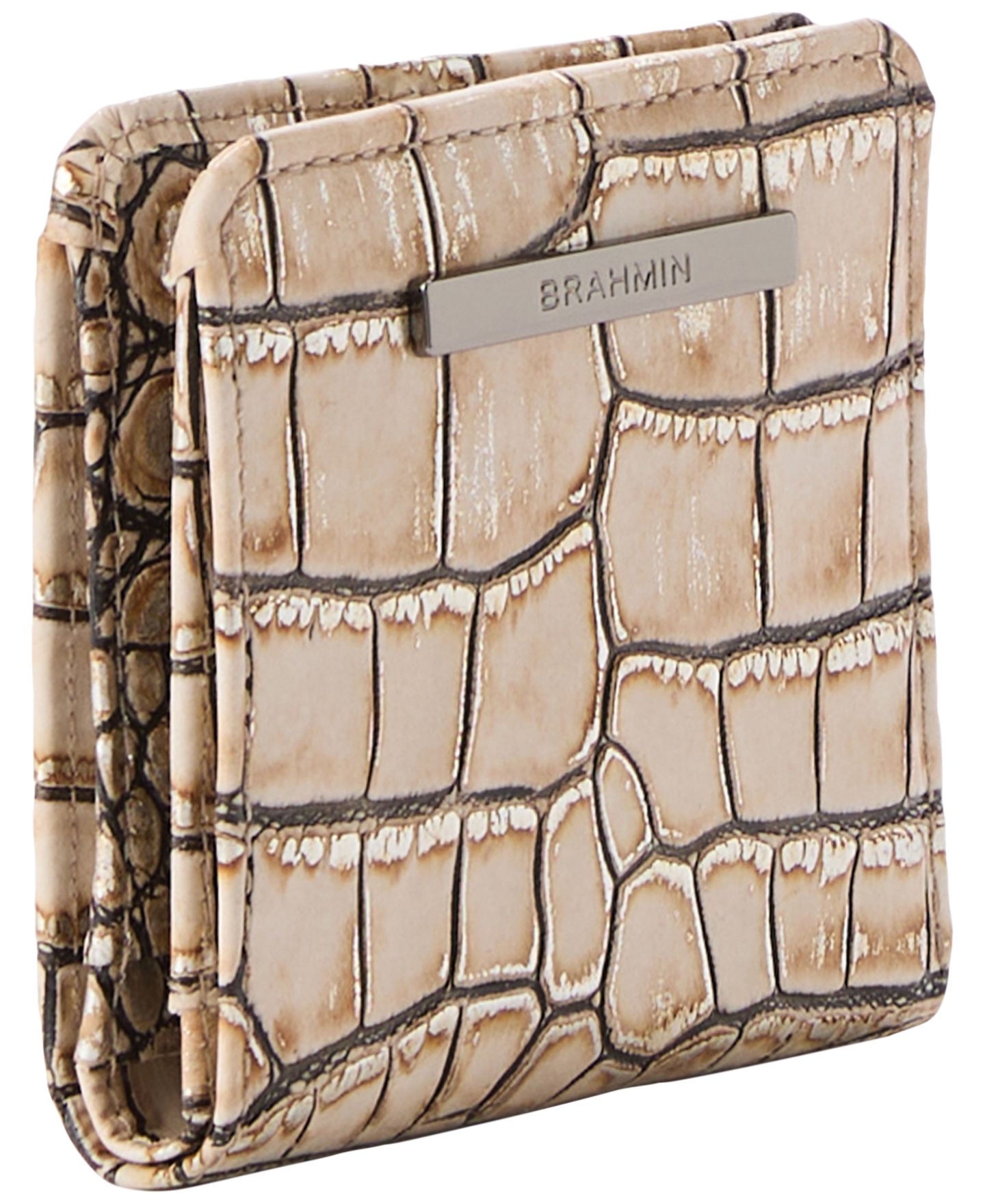 Женский кошелёк Brahmin Jane Leather Fossilized Shale Wallet — фото 3