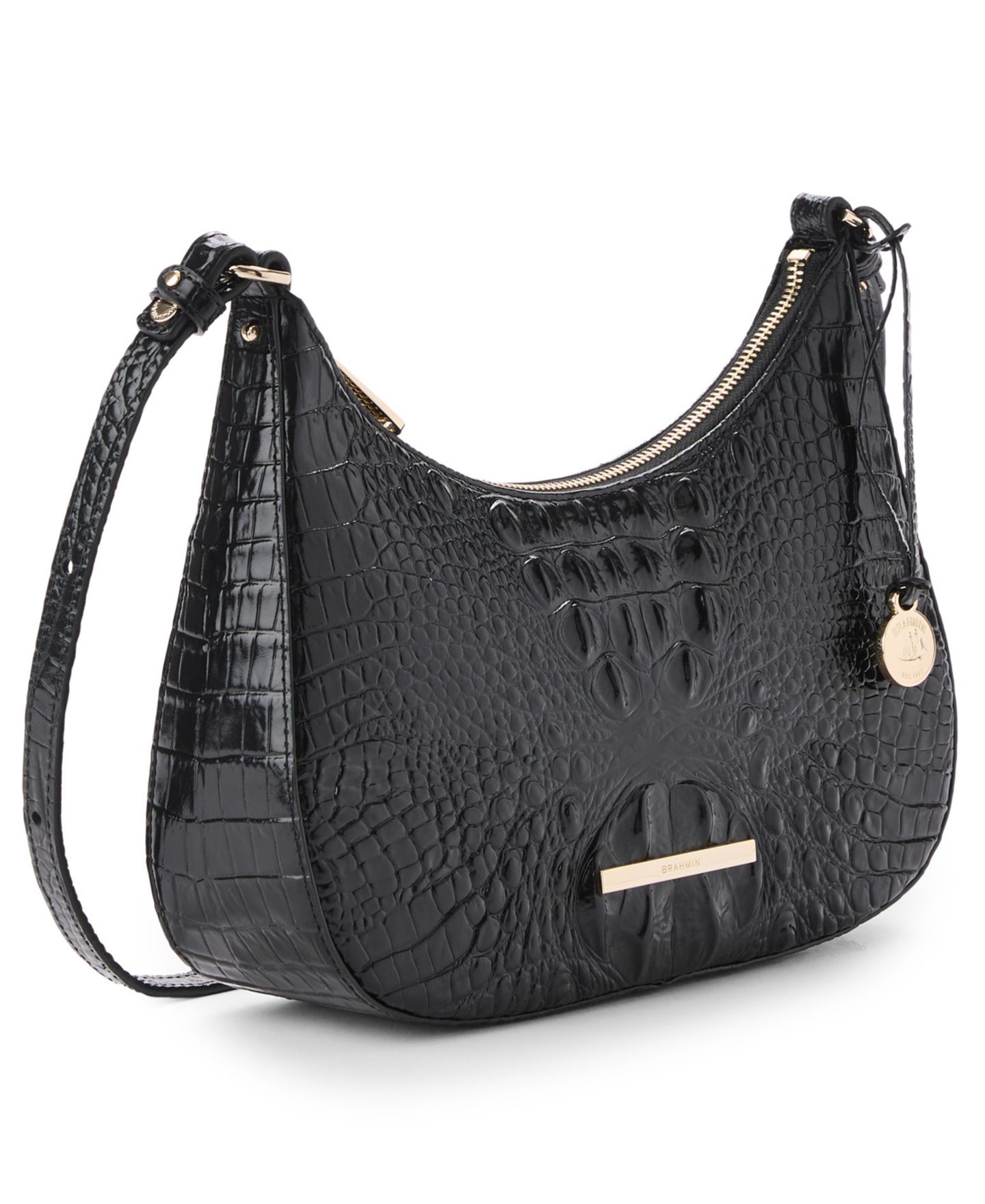 Женская сумка Brahmin Small Stephie Melbourne Small Leather Crossbody, цвет: Чёрный — фото 3