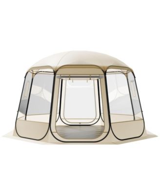 Pop Up Bubble Tent, 12 x 11 ft Clear Dome Shelter for 10-12 People
