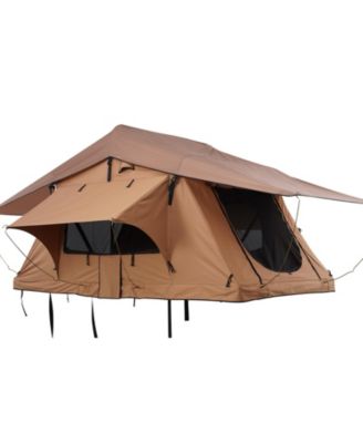 Hard Shell Rooftop Tent for 2-3 Person, Foldable with Telescopic Ladder