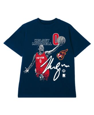 Men's and Women's Kelsey Mitchell Navy Indiana Fever Player Graphic T-Shirt