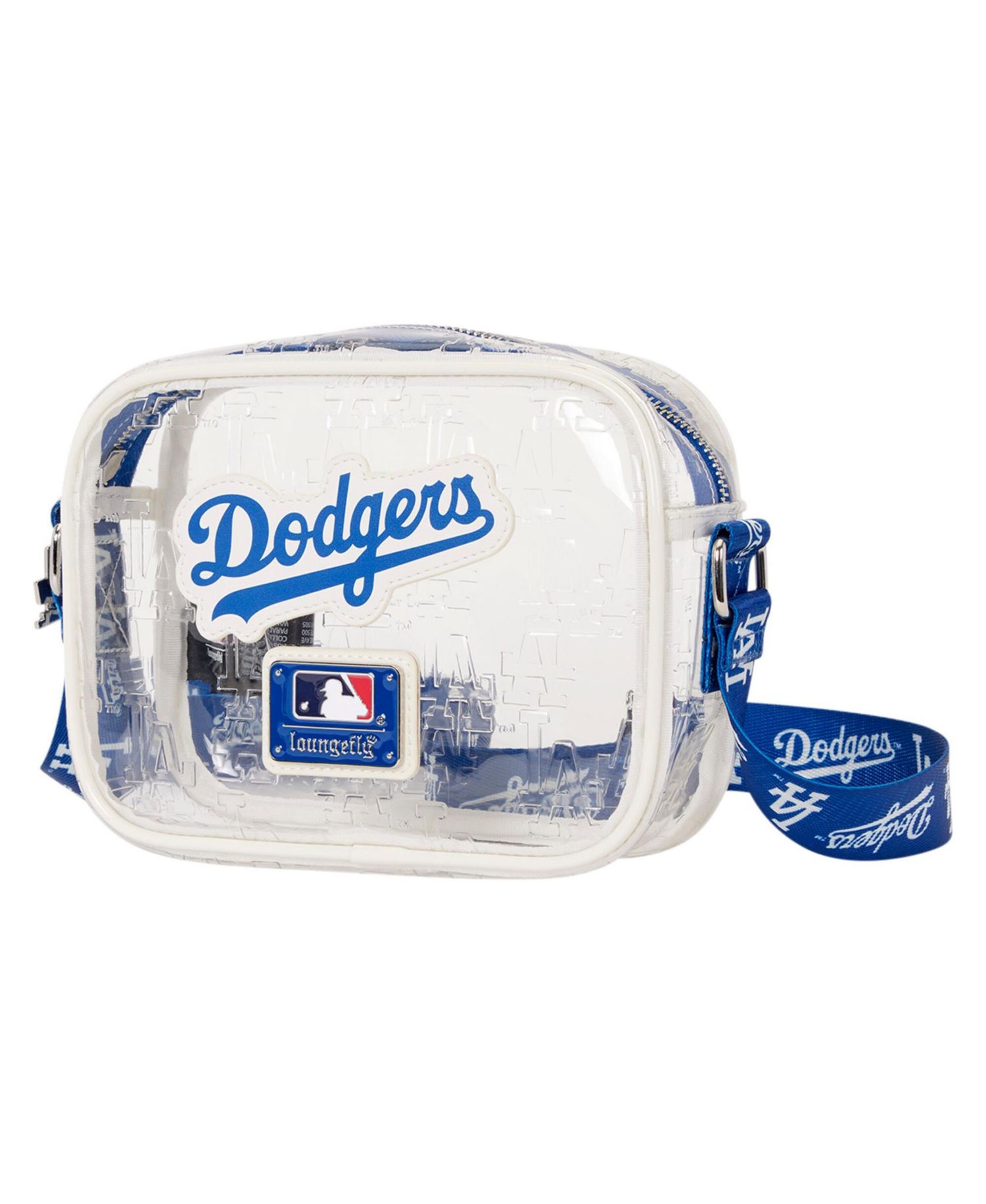 Los Angeles Dodgers Clear All Over Logo Crossbody Bag