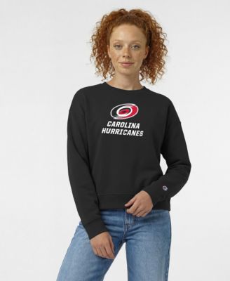 Women's Black Carolina Hurricanes Wordmark Lockup Powerblend Sweatshirt