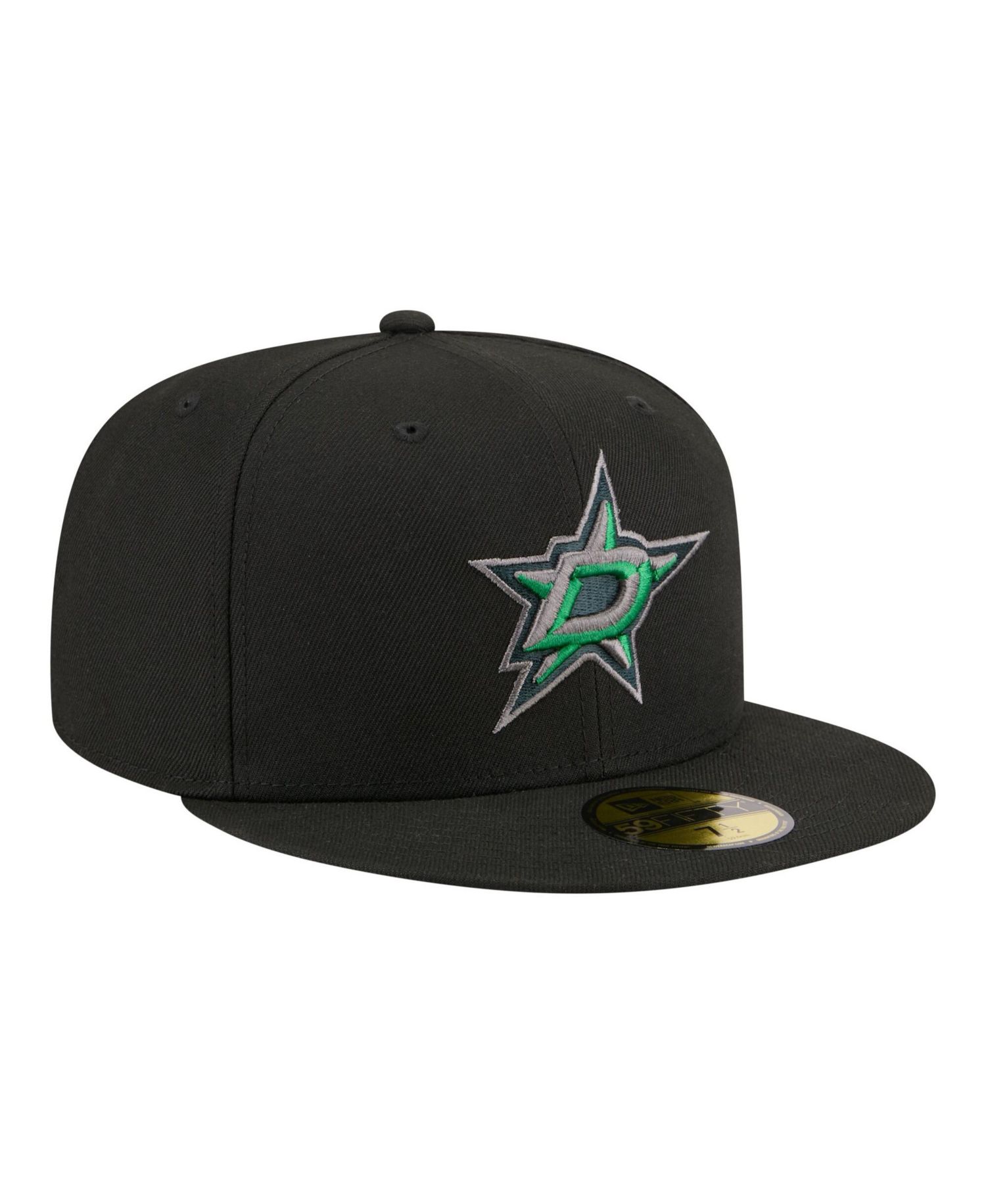 Men's Black Dallas Stars Color Pop 59FIFTY Fitted Hat