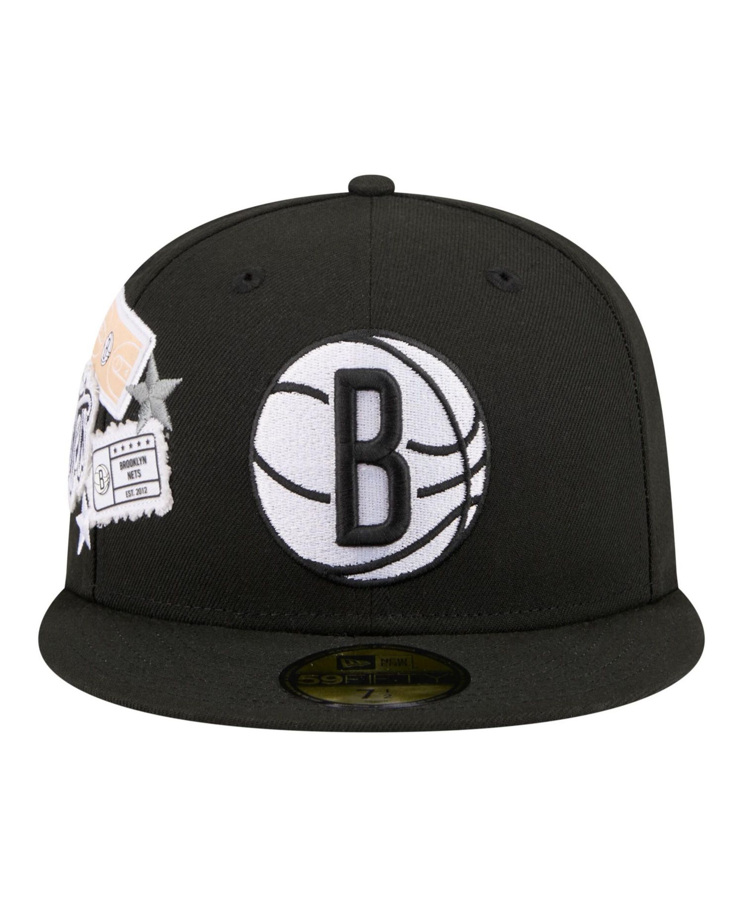 Men's Black Brooklyn Nets Team Collage 59FIFTY Fitted Hat
